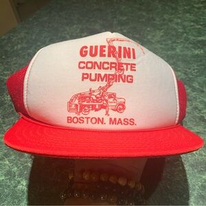 Vintage 80s Concrete Foam Mesh Trucker Hat SnapBack Cap Galletti Concrete Pump